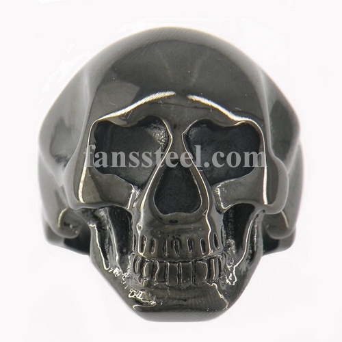 FSR09W02B teeh open smiling skull ring - Click Image to Close